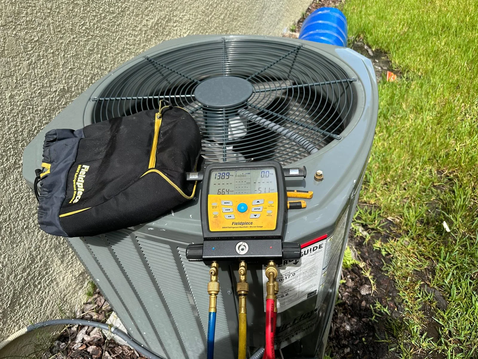 Diagnostic instruments alongside climate-control equipment